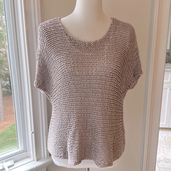 Eileen Fisher - Gorgeous Lightweight Open Weave Sweater, Size XS, Like New - Picture 1 of 8
